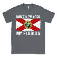 Charcoal Heather don't new york my florida vintage flag funny saying gift Classic Tee - linhVisuals
