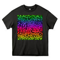 Asphalt colorful leopard seamless pattern Heavy Core Tee - BundleAndBundleShop