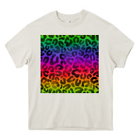 Cream colorful leopard seamless pattern Heavy Core Tee - BundleAndBundleShop