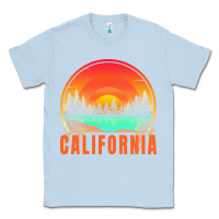 Dusty Blue california t  shirt california sunset vintage trees scenery t  shirt Classic Tee - linhVisuals