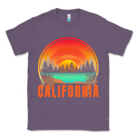 Lavender california t  shirt california sunset vintage trees scenery t  shirt Classic Tee - linhVisuals