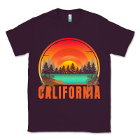 Plum california t  shirt california sunset vintage trees scenery t  shirt Classic Tee - linhVisuals