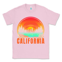 Bubblegum Pink california t  shirt california sunset vintage trees scenery t  shirt Classic Tee - linhVisuals
