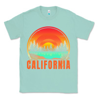 Seafoam california t  shirt california sunset vintage trees scenery t  shirt Classic Tee - linhVisuals