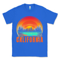 California T  Shirt California Sunset Vintage Trees Scenery T  Shirt Classic Tee | Teevron