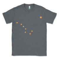 Charcoal Heather flag of alaska Classic Tee - linhVisuals
