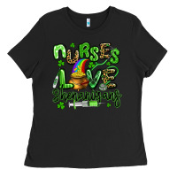 Black nurses love shenanigans st patricks day Ladies Tee - Artiststas