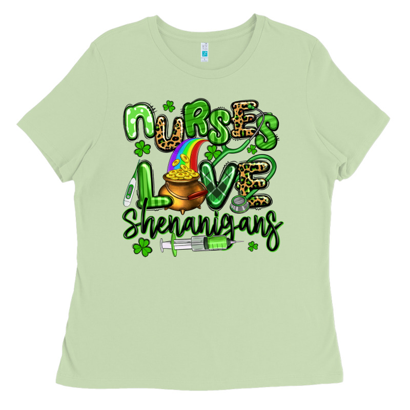 Nurses Love Shenanigans St Patricks Day Ladies Tee by Artiststas | Teevron