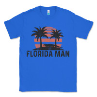True Royal florida man state funny meme vintage palm trees and sunset retro sun Classic Tee - linhVisuals
