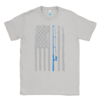 Moon Dust fishing american flag vintage fishing rod patriotic 4ht of july gift f Classic Tee - linhVisuals