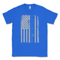 True Royal fishing american flag vintage fishing rod patriotic 4ht of july gift f Classic Tee - linhVisuals