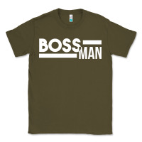 Army Green boss man Classic Tee - linhVisuals