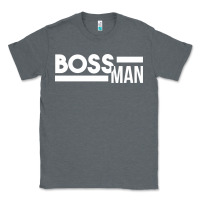 Charcoal Heather boss man Classic Tee - linhVisuals