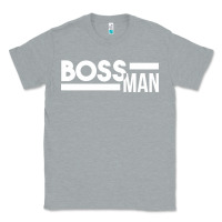 Heather Grey boss man Classic Tee - linhVisuals