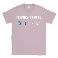Lilac funny things i hate low battery and wifi connection Classic Tee - linhVisuals