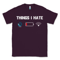 Plum funny things i hate low battery and wifi connection Classic Tee - linhVisuals