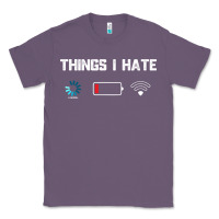Lavender funny things i hate low battery and wifi connection Classic Tee - linhVisuals