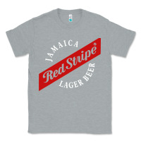 Heather Grey jamaica red stripe lager beer Classic Tee - linhVisuals