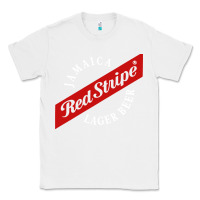 White jamaica red stripe lager beer Classic Tee - linhVisuals
