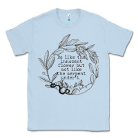 Dusty Blue Lady Macbeth Shakespeare Quote Classic Tee - linhVisuals