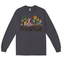 Smoke farm mama with baby pigs Long Sleeve Tee - Artiststas