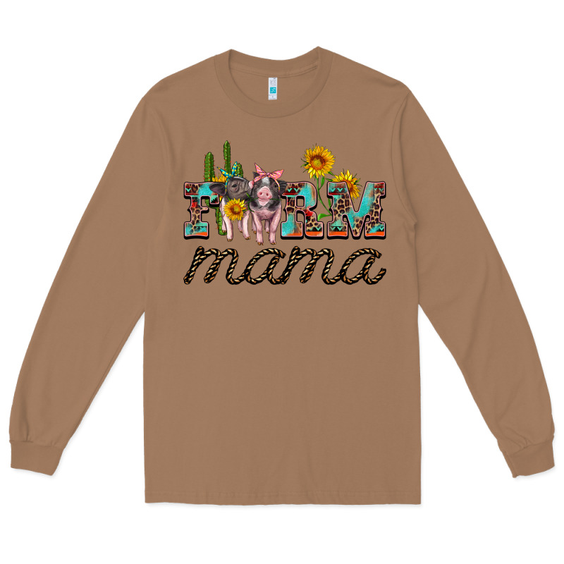 Farm Mama With Baby Pigs Long Sleeve Tee by Artiststas | Teevron