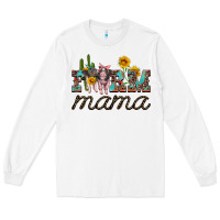 White farm mama with baby pigs Long Sleeve Tee - Artiststas