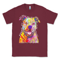 Burgundy pitbull t  shirt beware of pitbulls they will steal your heart t  shir Classic Tee - linhVisuals
