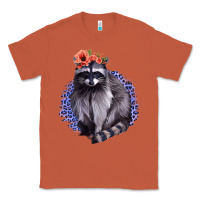 Copper Classy But A Little Thrashy Racoon With Flowers Classic Tee - Jasminsmagicworld
