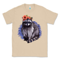 Mushroom Classy But A Little Thrashy Racoon With Flowers Classic Tee - Jasminsmagicworld
