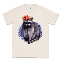 Natural Classy But A Little Thrashy Racoon With Flowers Classic Tee - Jasminsmagicworld