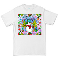 White Chillin Snow Premium Tee - CowhideDigitalArt