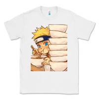 White Nar Manga Ruto Ramen Classic Tee - linhVisuals