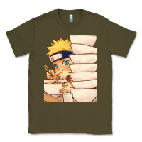 Army Green Nar Manga Ruto Ramen Classic Tee - linhVisuals