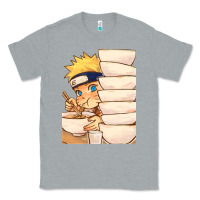 Heather Grey Nar Manga Ruto Ramen Classic Tee - linhVisuals