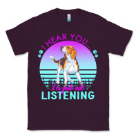 Plum beagle t  shirt i hear you i'm just not listening beagle lover t  shir Classic Tee - linhVisuals