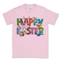 Bubblegum Pink Western Happy Easter Classic Tee - BundleAndBundleShop