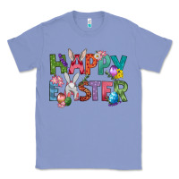 Colony Blue Western Happy Easter Classic Tee - BundleAndBundleShop