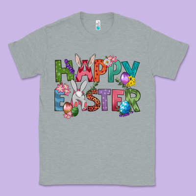 Western Happy Easter Classic Tee Designed By Bundleandbundleshop