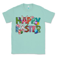 Seafoam Western Happy Easter Classic Tee - BundleAndBundleShop