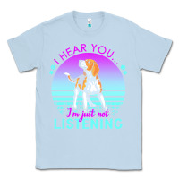 Dusty Blue beagle t  shirt i hear you i'm just not listening beagle lover t  shir Classic Tee - linhVisuals