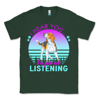 Sports Green beagle t  shirt i hear you i'm just not listening beagle lover t  shir Classic Tee - linhVisuals