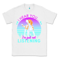 White beagle t  shirt i hear you i'm just not listening beagle lover t  shir Classic Tee - linhVisuals