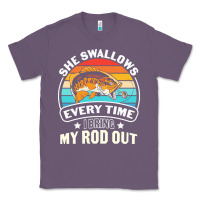 Lavender she swallows every time i bring my rod t  shirt she swallows every tim Classic Tee - linhVisuals