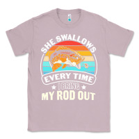 Lilac she swallows every time i bring my rod t  shirt she swallows every tim Classic Tee - linhVisuals