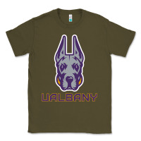 Army Green Ualbany Great Danes Classic Tee - linhVisuals