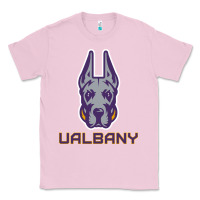 Bubblegum Pink Ualbany Great Danes Classic Tee - linhVisuals