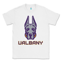 White Ualbany Great Danes Classic Tee - linhVisuals