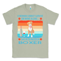 Matcha boxer t  shirt a woman cannot survive on wine alone she also needs box Classic Tee - linhVisuals
