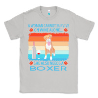 Moon Dust boxer t  shirt a woman cannot survive on wine alone she also needs box Classic Tee - linhVisuals